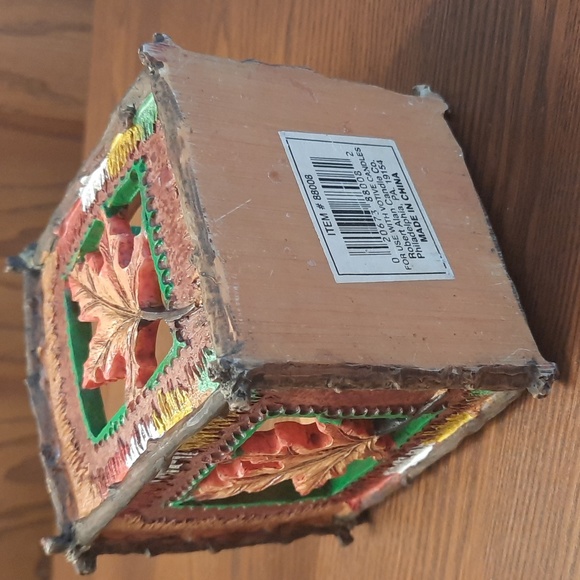 Robert Allen Candle Co Fall Leaves Votive Candle Holder - Picture 6 of 8